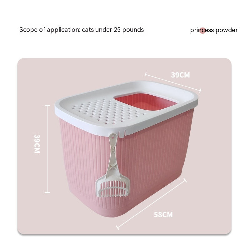 Pet Litter Box Fully Enclosed Top - in Oversized - 0 - CJ