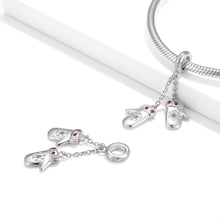 Snowflake Gloves Pendant Christmas Series 925 Silver Personality Necklace Bracelet Diy Pendant - 4 - CJ