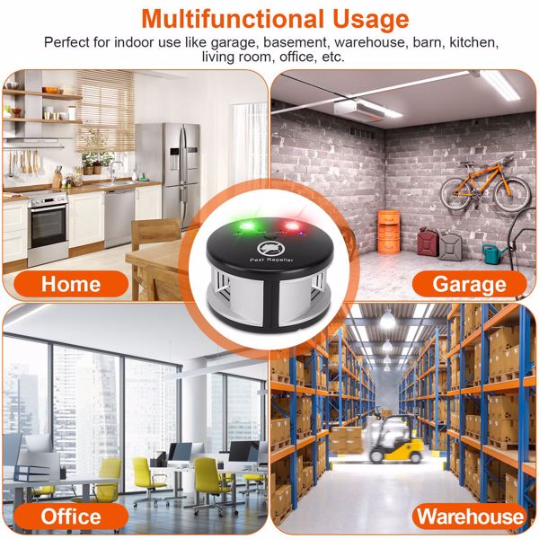360 Degree Ultrasonic Pest Repellent, Electronic Plug - in Pest Control, Pursuer, Blocker - 5 - CJ