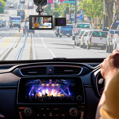 2K Car DVR 3 Channel Dash Cam Camcorder Camera Recorder With 140 Degree Angle GPS WiFi Night Vision G - sensor Loop Recording Parking Monitor - 5.0 - cjdropshipping