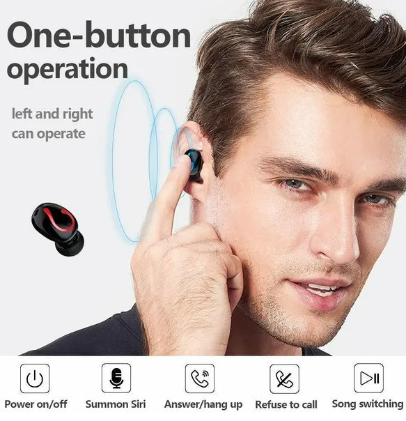 Bluetooth 5.1 Headset TWS Wireless Earphones Mini Earbuds Stereo Headphones IPX7 - 5 - CJ