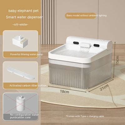 Plastic Pet Smart Water Dispenser Good - looking Triple Filter Drinking Bowl 4L Large Capacity Cat Water Feeder Pets Products - 0 - CJ