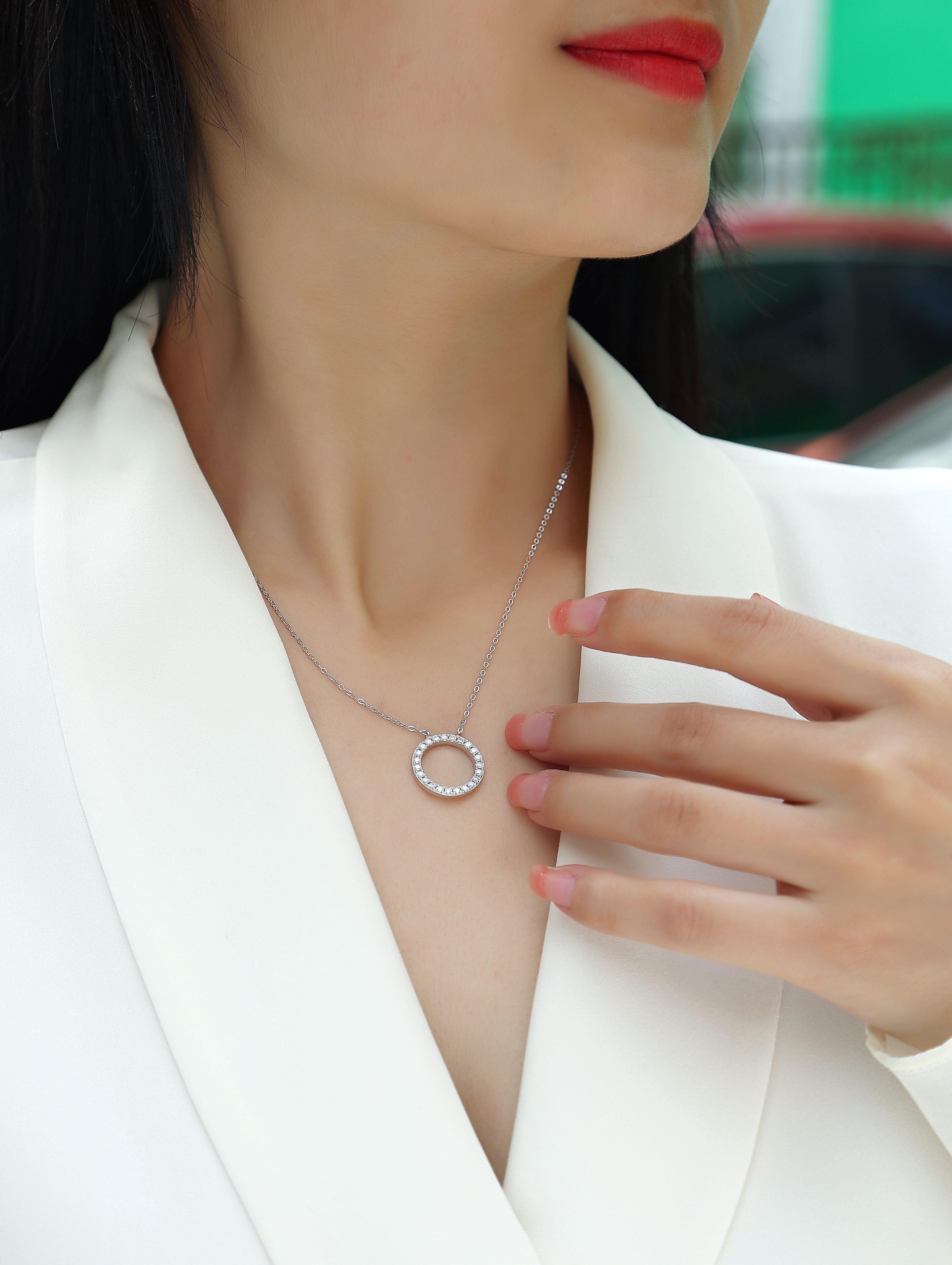 1As You Wish - A Fashionable And Luxurious Diamond Jewelry Pendant Set With Moissanite S925 Sterling Silver And Platinum Plating Prohibit TikTok sales - 5 - cj