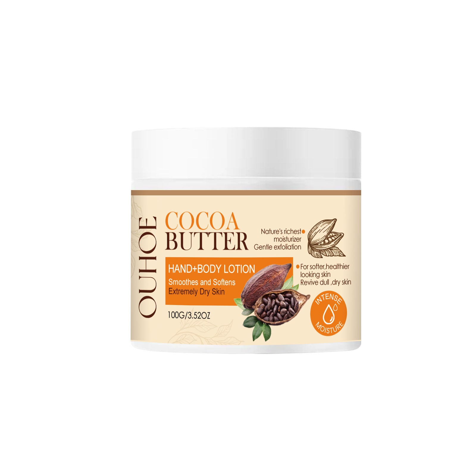 OUHOE  Cacao Body Lotion, Lightening Acne Mark Dark Hydrating Whitening Body Lotion - 5 - CJ