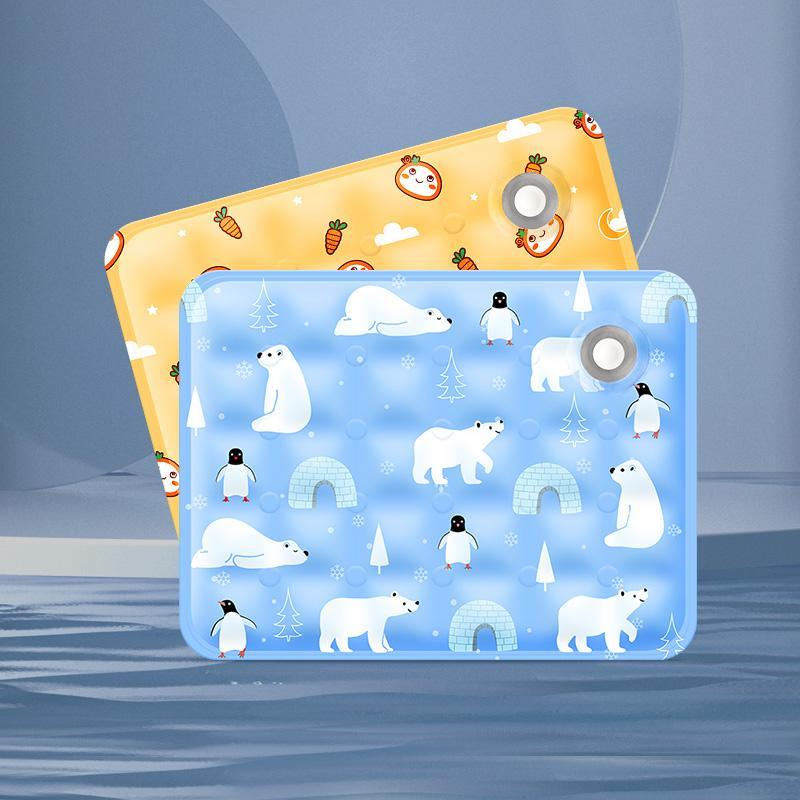 Pet Summer Cooling Pad, Ice Bear Shape, Suitable For Cats And Dogs, Washable And Portable Cooling Pad