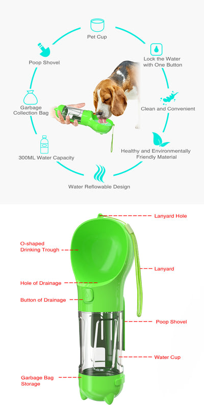 Pet Multi - functional Water Bottle - 0 - CJ