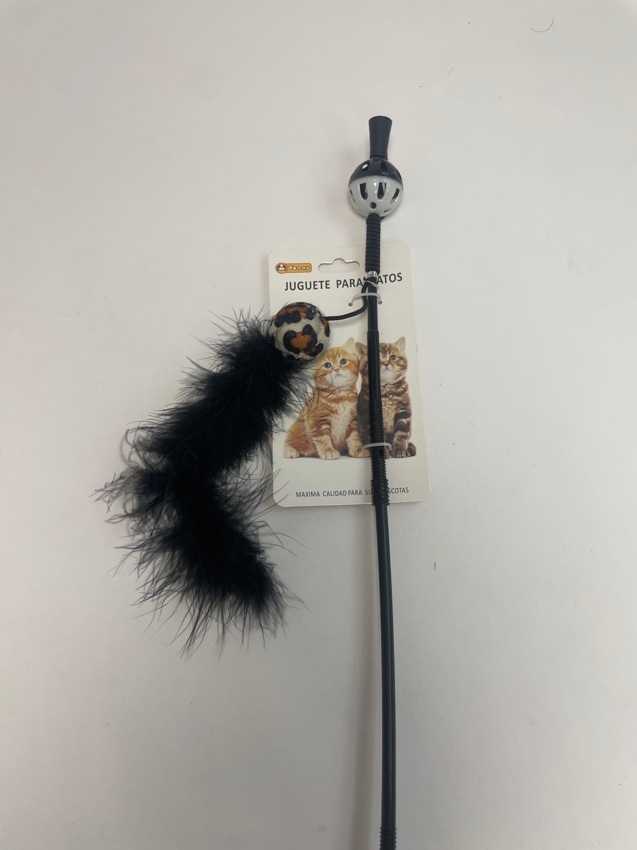 Small Ball Chicken Feather Cat Teaser - 5 - CJ