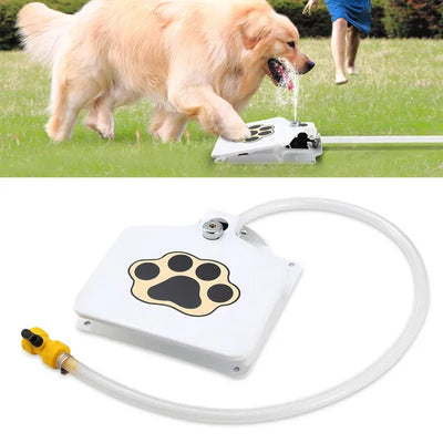 Dog Water Fountain Outdoor Dog Pet Water Dispenser Step - on Activated Sprinkler - 5 - CJ