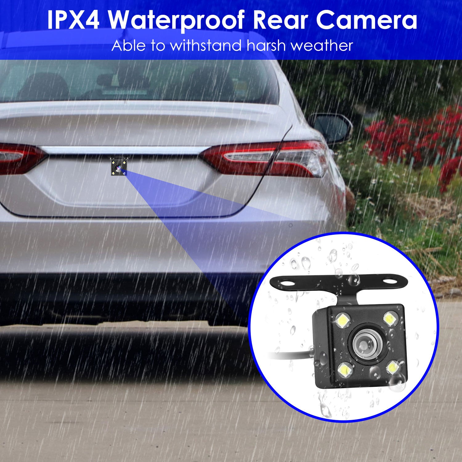 1Pc WiFi FHD 1080P Car Dash Cam 3 Channels Front Rear Inside Dash Camera With Loop Recording Reversing Visual 170 Degree Wide Angle 64G Card Included - 5.0 - cjdropshipping