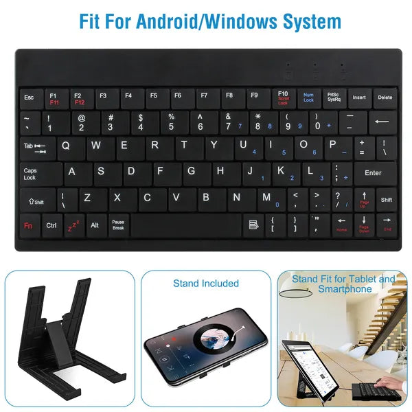 80 Keys Wired Keyboard Mini USB Connector Keyboard Portable Durable Keyboard With Carry Bag - 5 - CJ