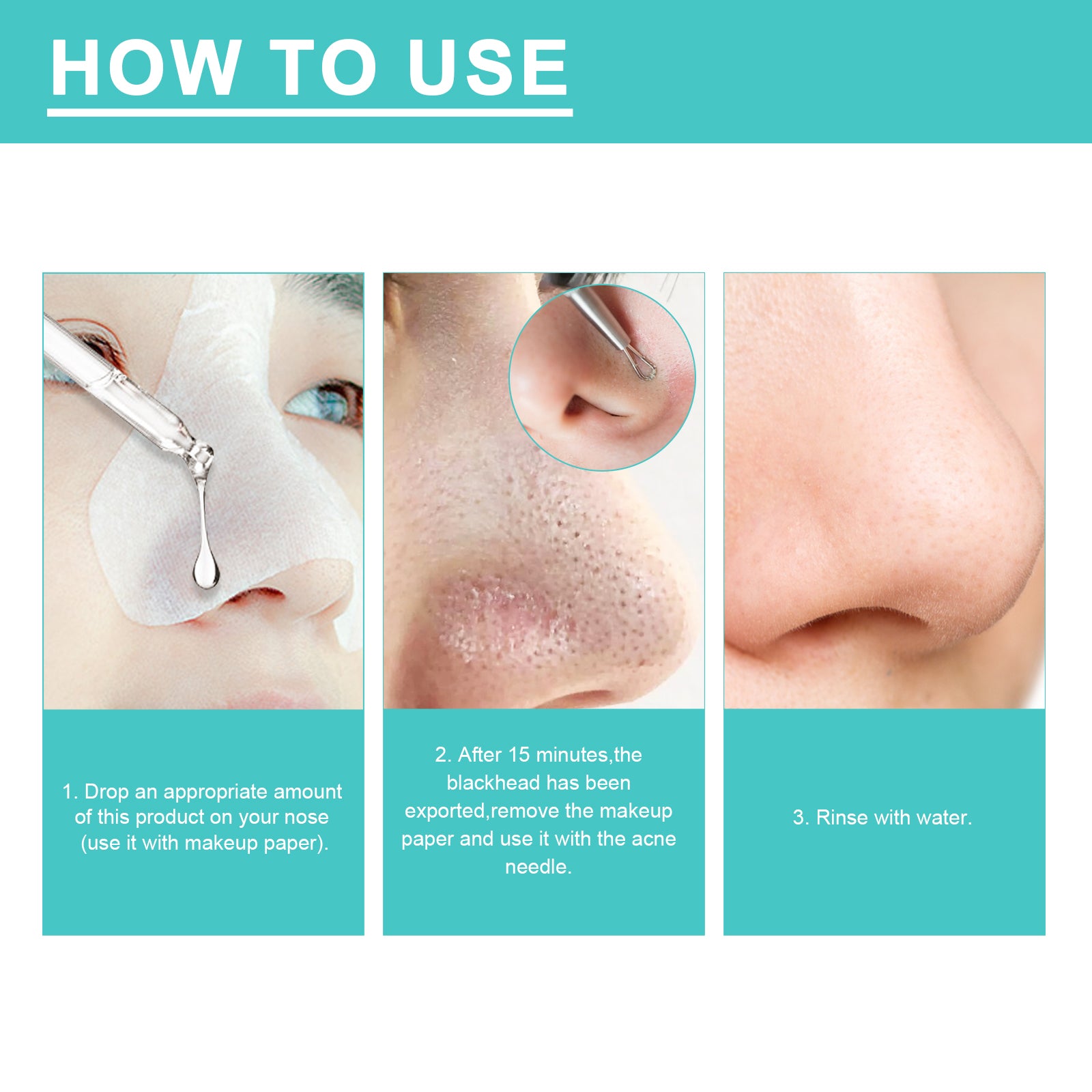 EELHOE Blackhead Nose Mask Moisturizes And Smoothes The Skin, Removes Blackheads From Acne And Deeply Cleans Pores And Dirt - 5 - CJ