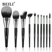 Beli 10pcs Professional Makeup Brush Set New Design Brushed Tube Makeup Brushes - 5 - CJ