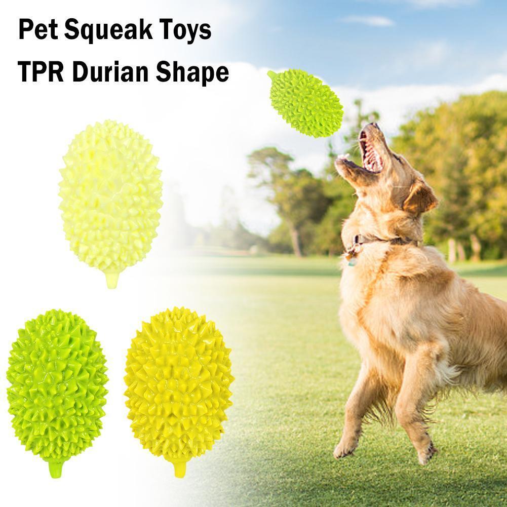 Dog Toys Durian Chew Glue Ball Pet Chewing Toys Dog Tooth Grinding Stick Very Resistant To Biting Teeth Cleaning Balls Puppy Dog Pet Safety Chew Toys Bite - Resistant Puppy Shape Durable Durian - 5 - CJ