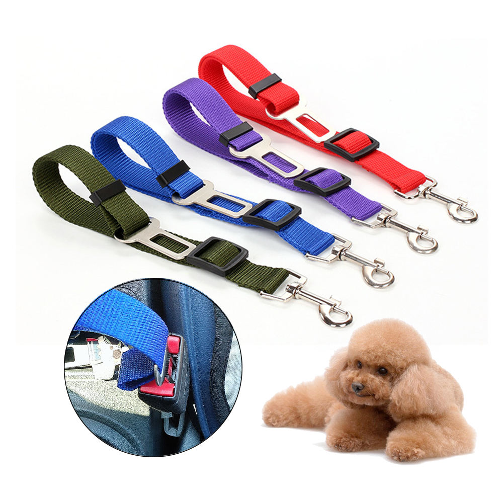High Quality Durable Pet Cat Dog Vehicle Leash Nylon Adjustable Car Seat Dog Safety Belt Pet Leashes - 5 - CJ