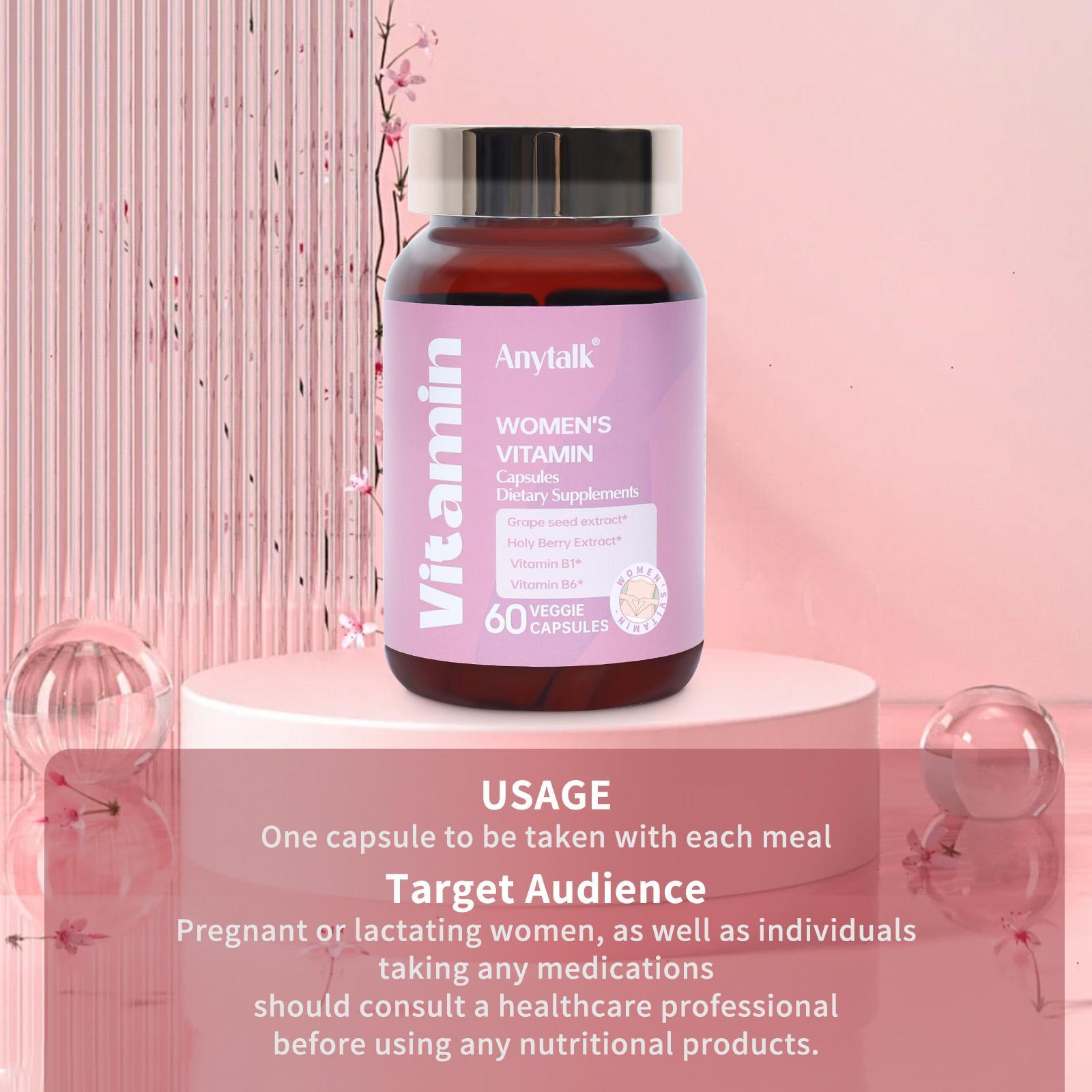 Women's Multivitamin, Multidimensional Mineral Supplement, Revitalizes Energy, Improves Mood, Nourishes Hair, Skin And Nails - 5 - CJ