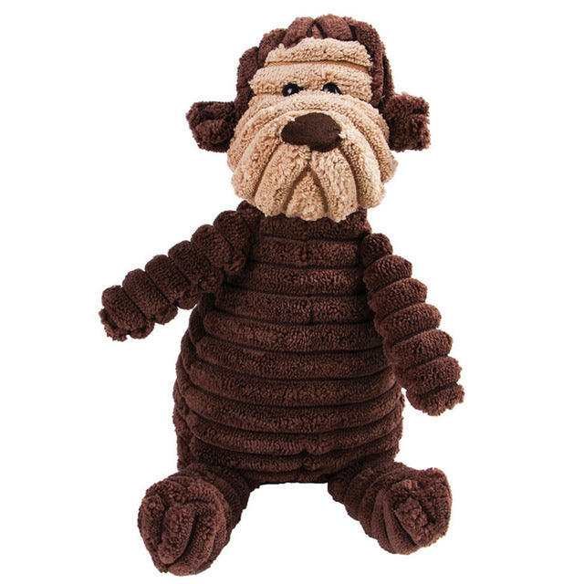 Vocal Animal Plush for Pet Dog Molar Teeth Cleaning Training - 0 - CJ