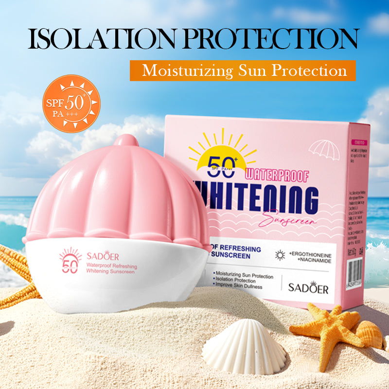 SADOER Waterproof Refreshing Whitening Sunscreen Cream SPF50 60g - 4 - CJ