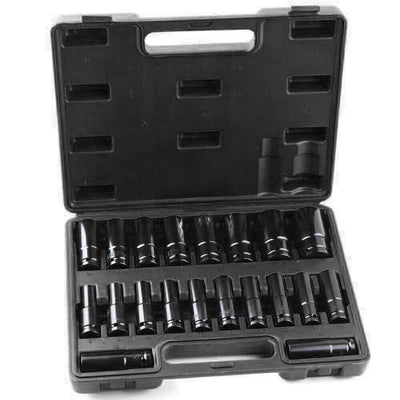 20PCS Deep Impact Socket Set 1 2 Inch Drive Metric 8 - 32mm Lifetime Warranty UK - 5 - CJ