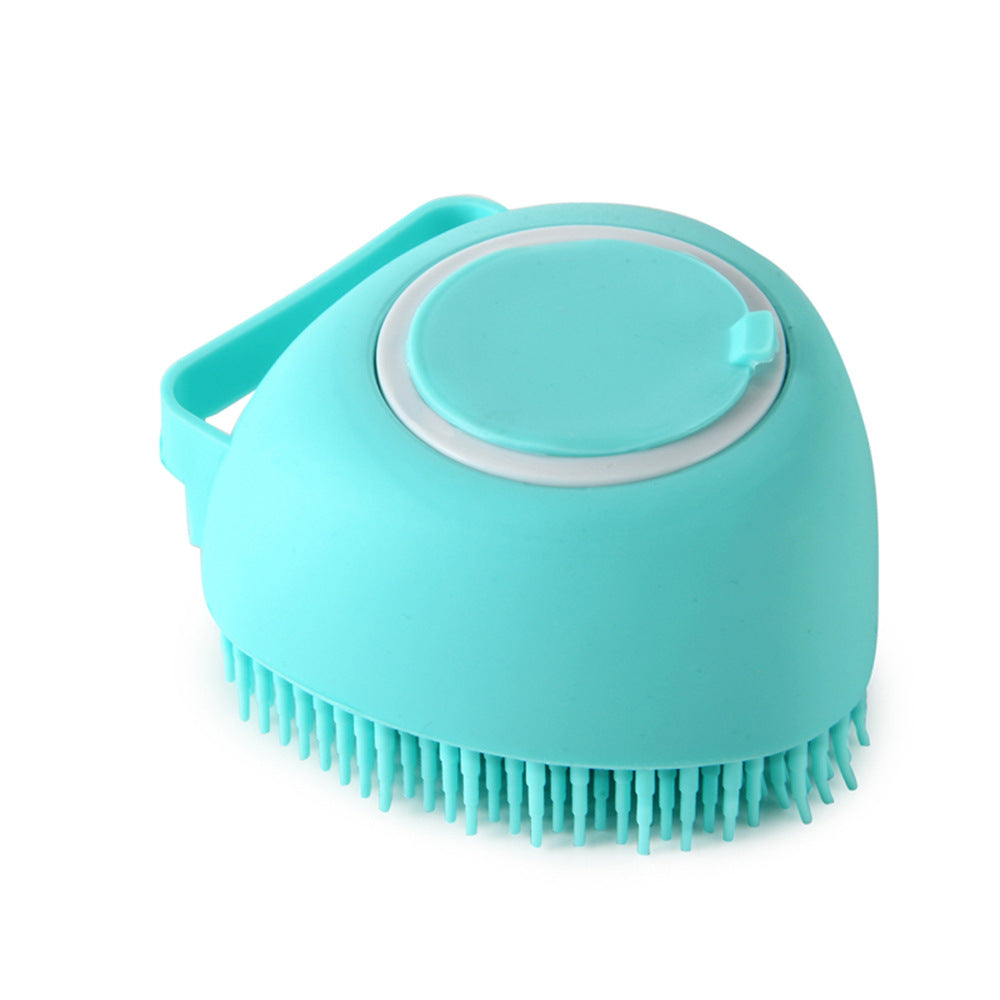 Silicone Dog Bath Massage Gloves Brush Pet Cat Bathroom Cleaning Tool Comb Brush For Dog Can Pour Shampoo Dog Grooming Supplies - 0 - CJ