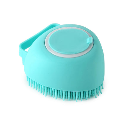 Silicone Dog Bath Massage Gloves Brush Pet Cat Bathroom Cleaning Tool Comb Brush For Dog Can Pour Shampoo Dog Grooming Supplies - 0 - CJ