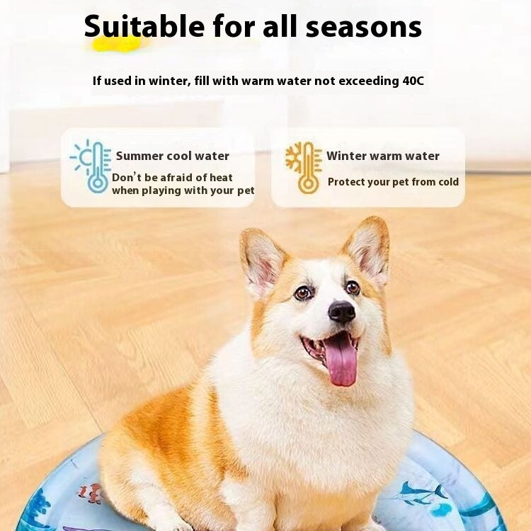 Summer Cooling Pet Water Bed Cushion Ice Pad Dog Sleeping Square Mat For Puppy Dogs Cats Pet Kennel Cool Cold - 0 - CJ