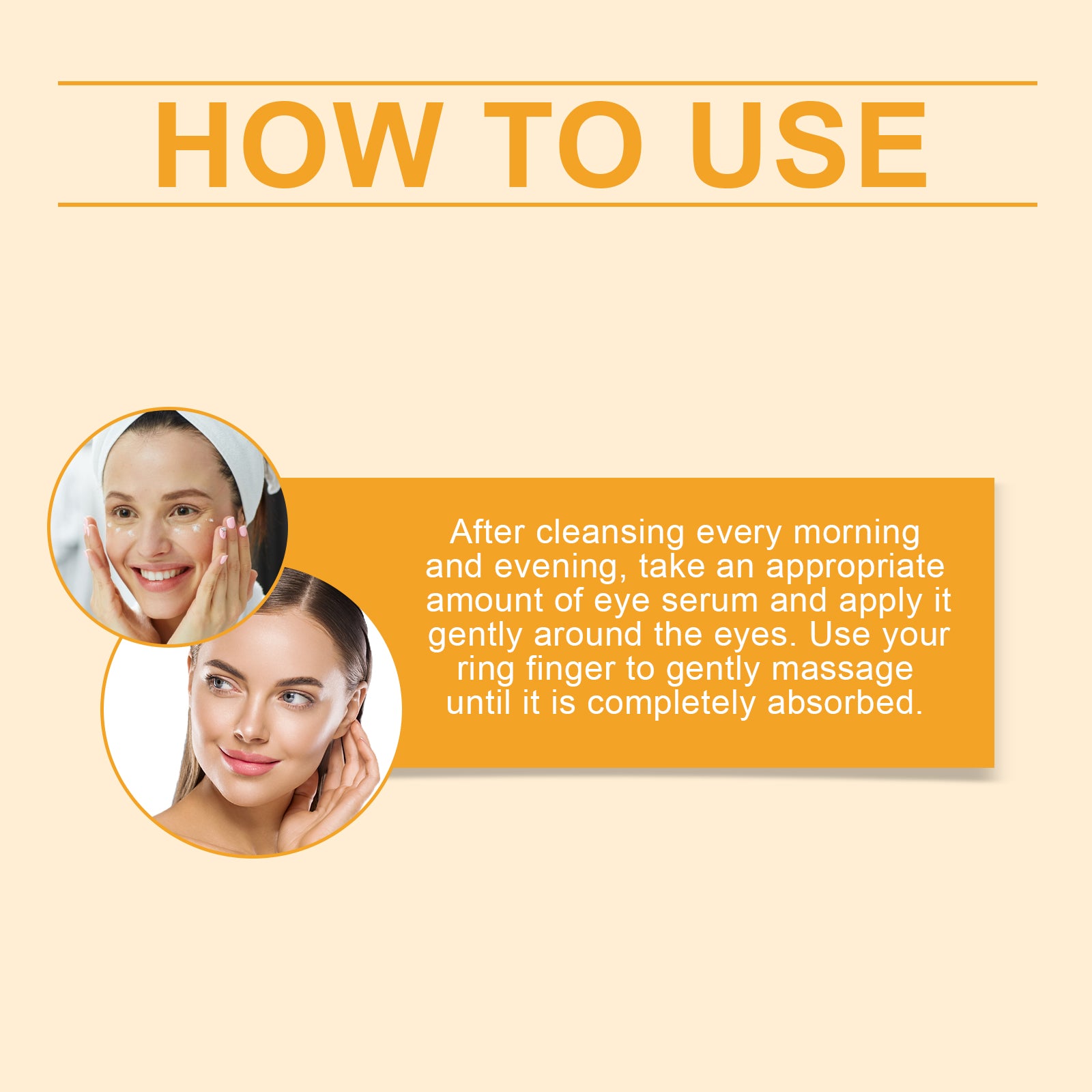 Jaysuing Vitamin C Eye Cream Nourishes And Hydrates The Skin Around The Eyes, Tender And Brightening Massage Eye Cream - 5 - CJ