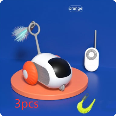 Remote Control Interactive Cat Car Toy USB Charging Chasing Automatic Self - moving Remote Smart Control Car Interactive Cat Toy Pet Products - 0 - CJ