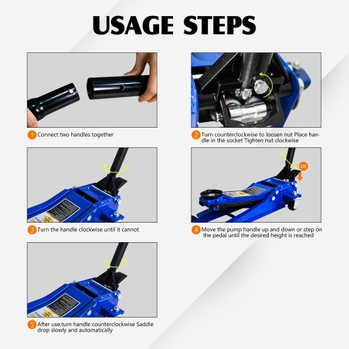 Heavy - duty Horizontal Floor Jacks - 5 - cjdropshipping