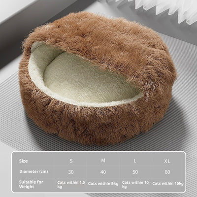 Warm Closed Wrapped Cat Sleeping Nest - 0 - CJ