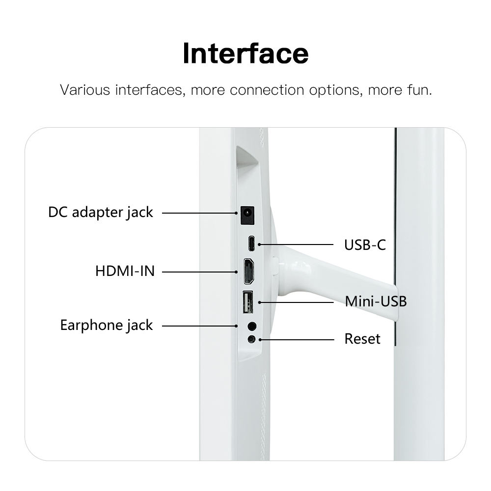 24 Inch Touch Screen 8 - core CPU Android OS 128GB Rotation Monitor Built - in Battery With 13MP Camera Rollable Smart Portable TV - 5 - CJ