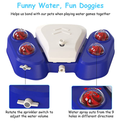Blue - Yellow Color Options - 1Pc Dog Water Fountain Multifunctional Automatic Pet Water Dispenser Outdoor Step - on Activated Sprinkler For Drinking Shower Fun - 5 - CJ