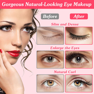 1Pc 2 In 1 Clip Comb Heated Eyelash Curler Electric Mini Lash Curler Natural Eye Lash Makeup Tool With 3 Temp Settings 15Mins Shutdown - 5 - CJ