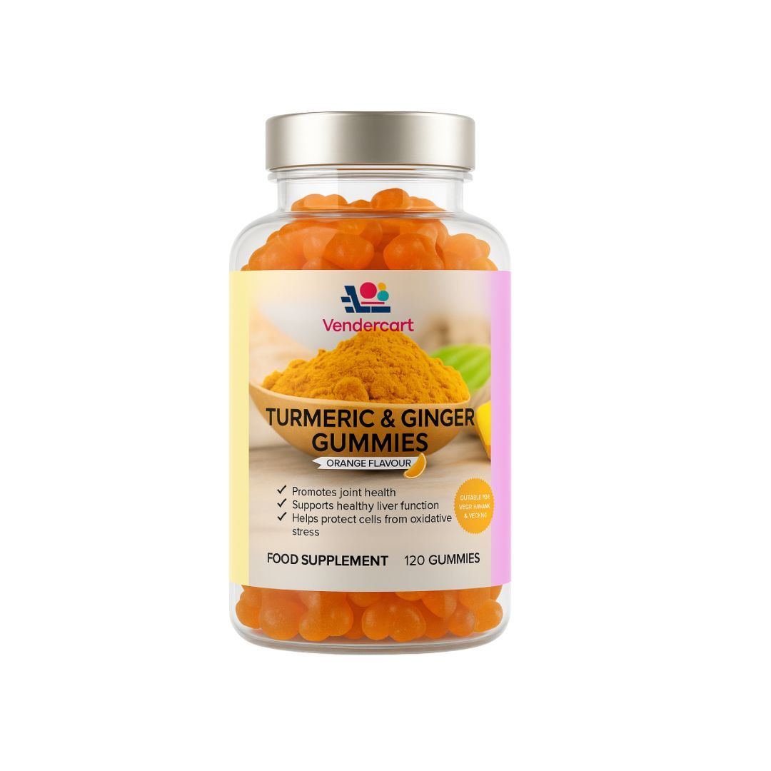 Turmeric & Ginger Gummies 120ct - Joint Support, Immune Boost, Vegan Friendly - 5.0 - CJ
