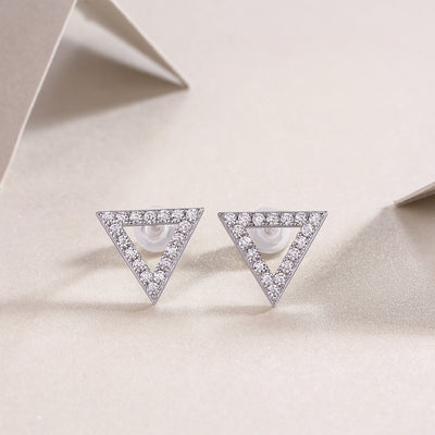 1Unique - Set With Moissanite S925 Sterling Silver And Platinum - plated Stud Earrings, Fashionable, Trendy And Affordable Jewelry Prohibit Tk Sales - 5 - cjdropshipping