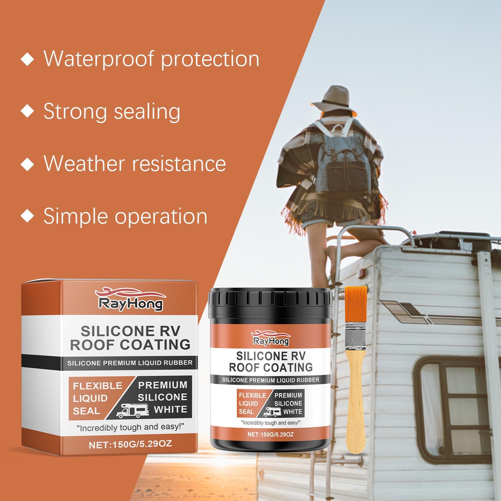 Leihong Silicone RV Roof Paint RV Roof Repair Wood Paint Leak - proof Sealant - 5 - CJ
