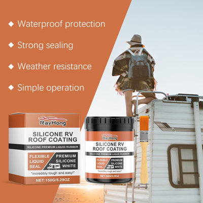 Leihong Silicone RV Roof Paint RV Roof Repair Wood Paint Leak - proof Sealant - 5 - CJ