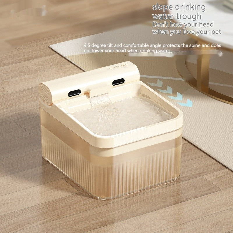 Plastic Pet Smart Water Dispenser Good - looking Triple Filter Drinking Bowl 4L Large Capacity Cat Water Feeder Pets Products - 0 - CJ