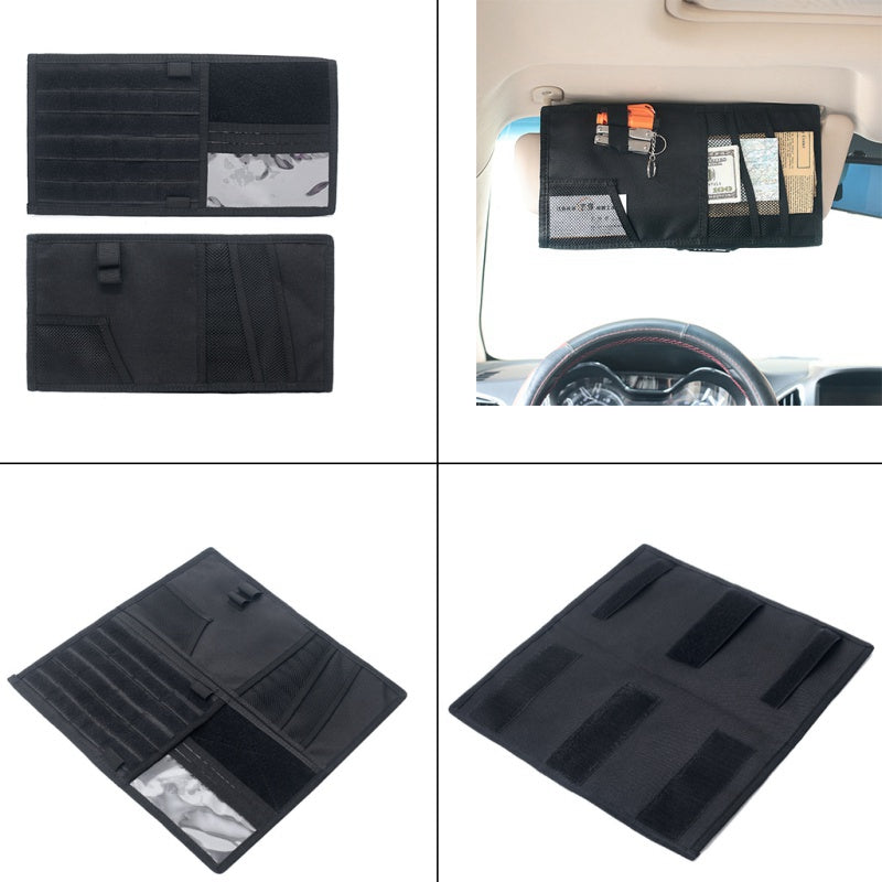 Vehicle Visor Panel Truck Car Sun Visor Organizer CD Bag Holder Car Styling Hunting Accessories - 0 - CJ