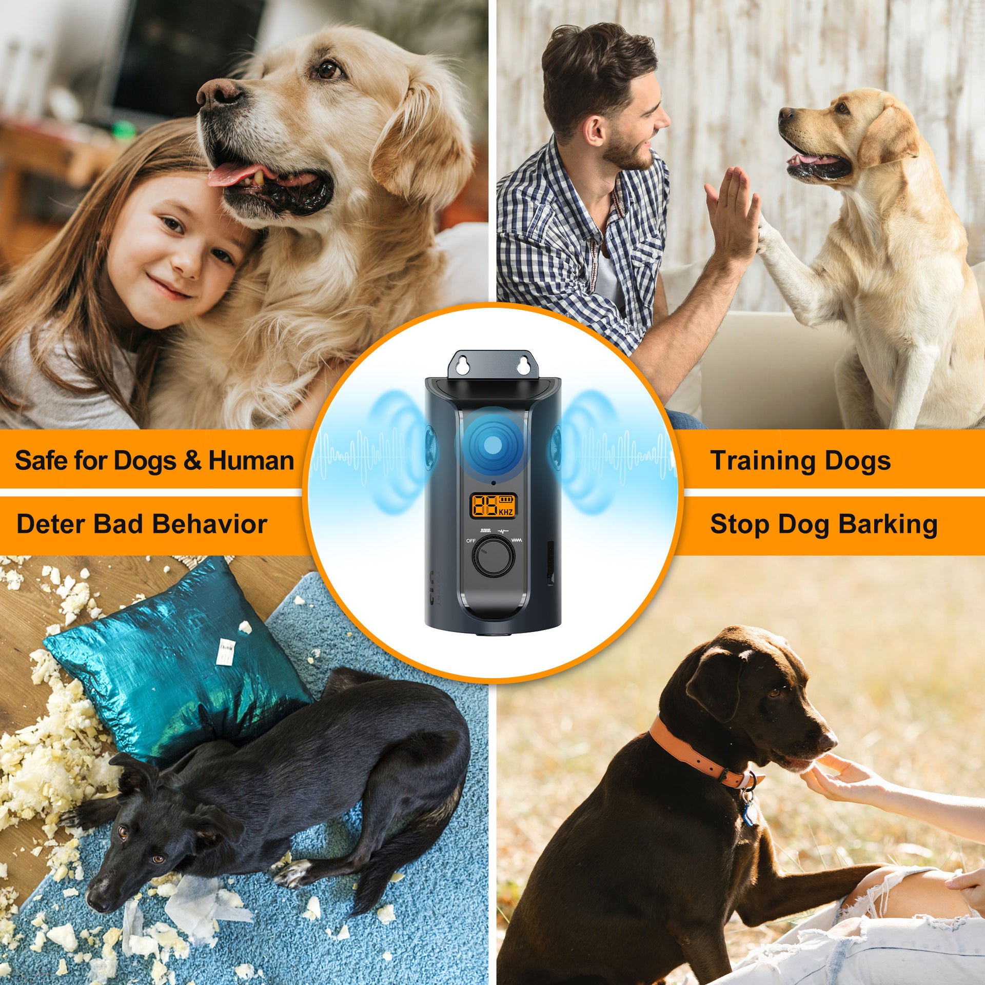 Pet Ultrasound Stoppers Outdoor Intelligent Anti - barking Device - 0 - CJ