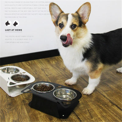 Anti - falling Cat Dog Feeding Water Bowl - 0 - CJ