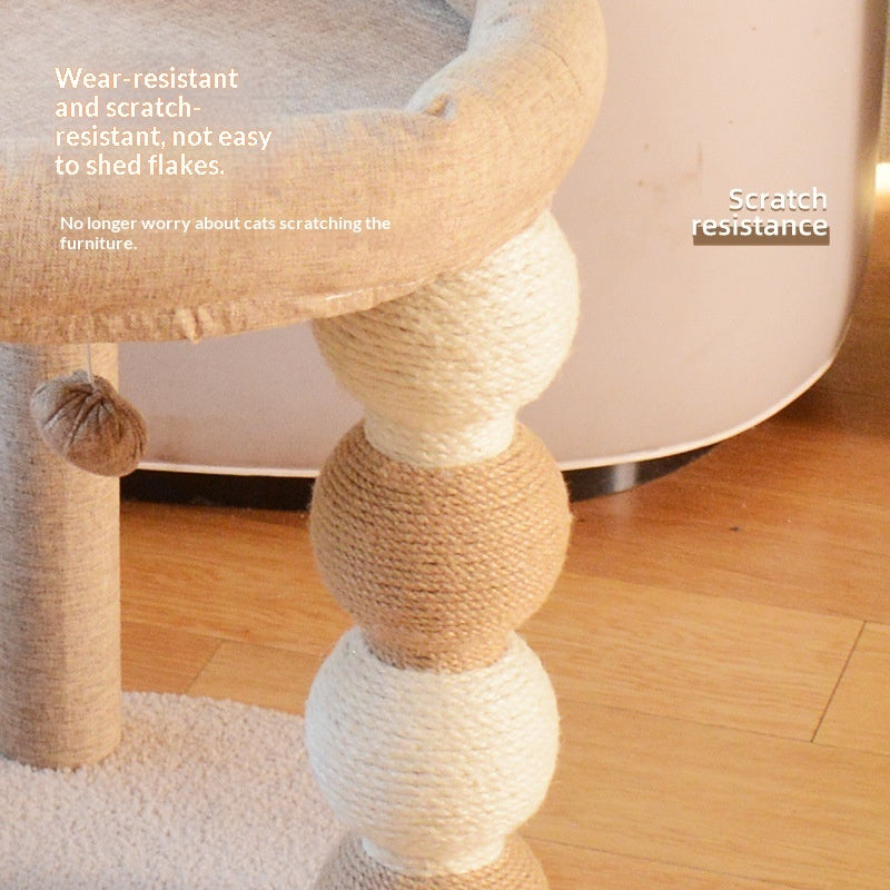 All - in - One Sisal Cat Tree That Doesnt Shed Fluff - 0 - CJ