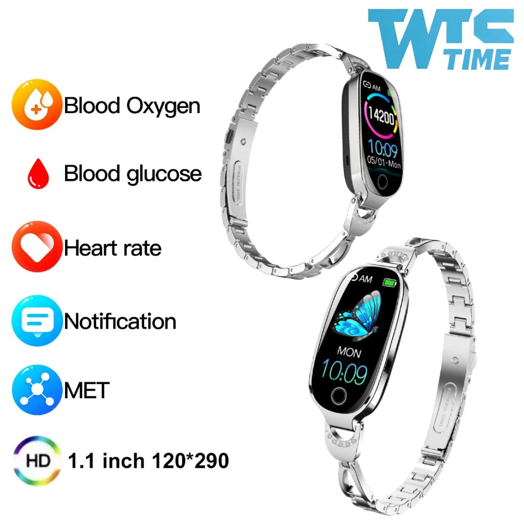 Smart Watch - Fitness Tracker And Menstrual Cycle Tracking, Heart Rate&Blood Pressure Monitoring, Sleep Tracking, Step Counter, Waterproof Smart Watch Compatible With IPhone&Android Phones - 5 - CJ