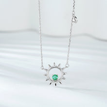 Women's Personality Collar Chain Round Temperament Emerald Necklace - 4 - https://x.com/titan_prim62775J