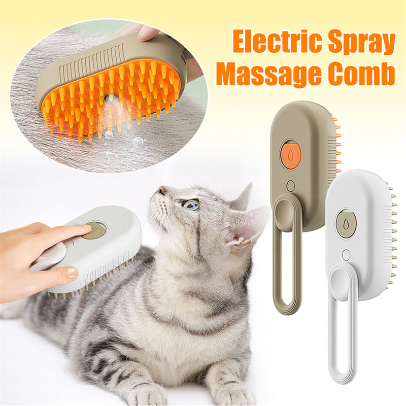 Cat Steam Brush Steamy Dog Brush 3 In 1 Electric Spray Cat Hair Brushes For Massage Pet Grooming Comb Hair Removal Combs Pet Products - 0 - CJ