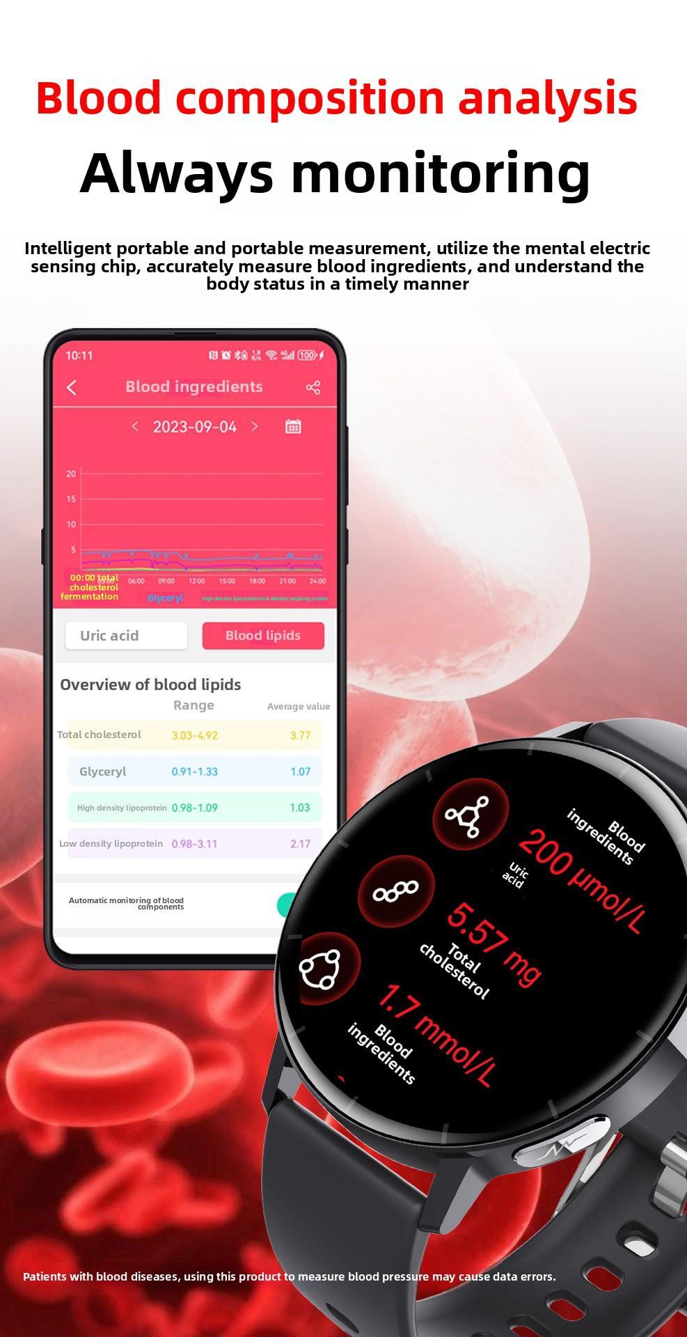 1.41 - inch Health Smartwatch Fitness Tracker And Heart Rate - blood Oxygen - blood Pressure - sleep Monitor - 5 - CJ