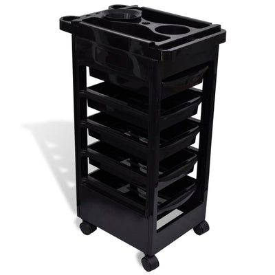 Hairdressing Trolley, Plastic with Wheels - 5 - CJ