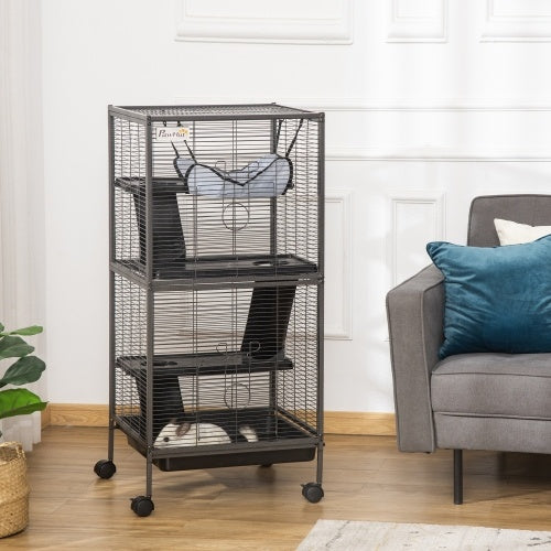 Metal Critter Cage Rolling Large Ferret Cage - 5 - CJ