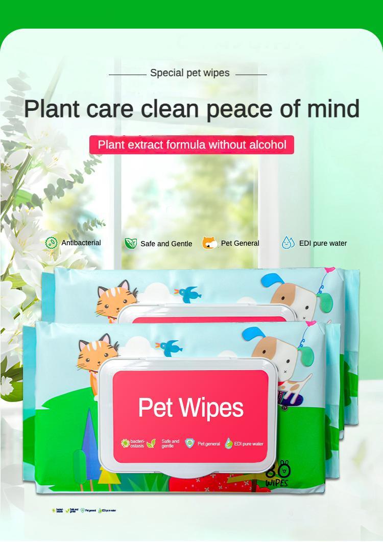Dog And Cat Wet Wipes, Fragrance Free, Plant.based  SKIP THE BATH Gentle Cleansing AndDeodorizing,Hypoallergenic, Wipes For PawsEars, Fur, Eye Ducts And Butt - 5 - CJ