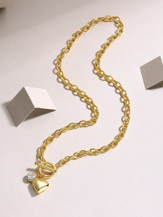 1Meteor Wish Luxury Fashion Diamond Pendant Necklace Set With Mosan Diamond Silver Ornaments Prohibit TikTok sales - 5 - CJ