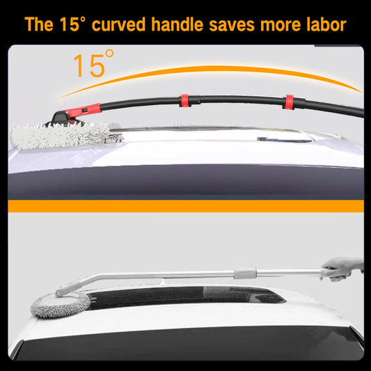 Portable 41 - inch Automatic Water Car Wash Mop For Home And Outdoor Use, Featuring A Soft Brush Head To Prevent Scratches, Includes A 10 - meter Hose That Connects To A Water Faucet, Suitable For Cleanin - 5 - cjdropshipping